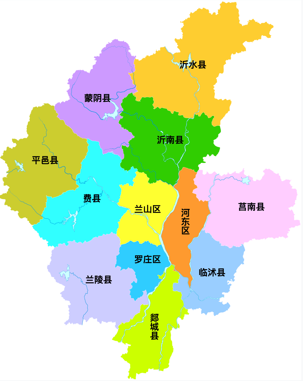 在1994年正式建市之前,临沂专区分出了日照市,还将沂源县和莒县分别划