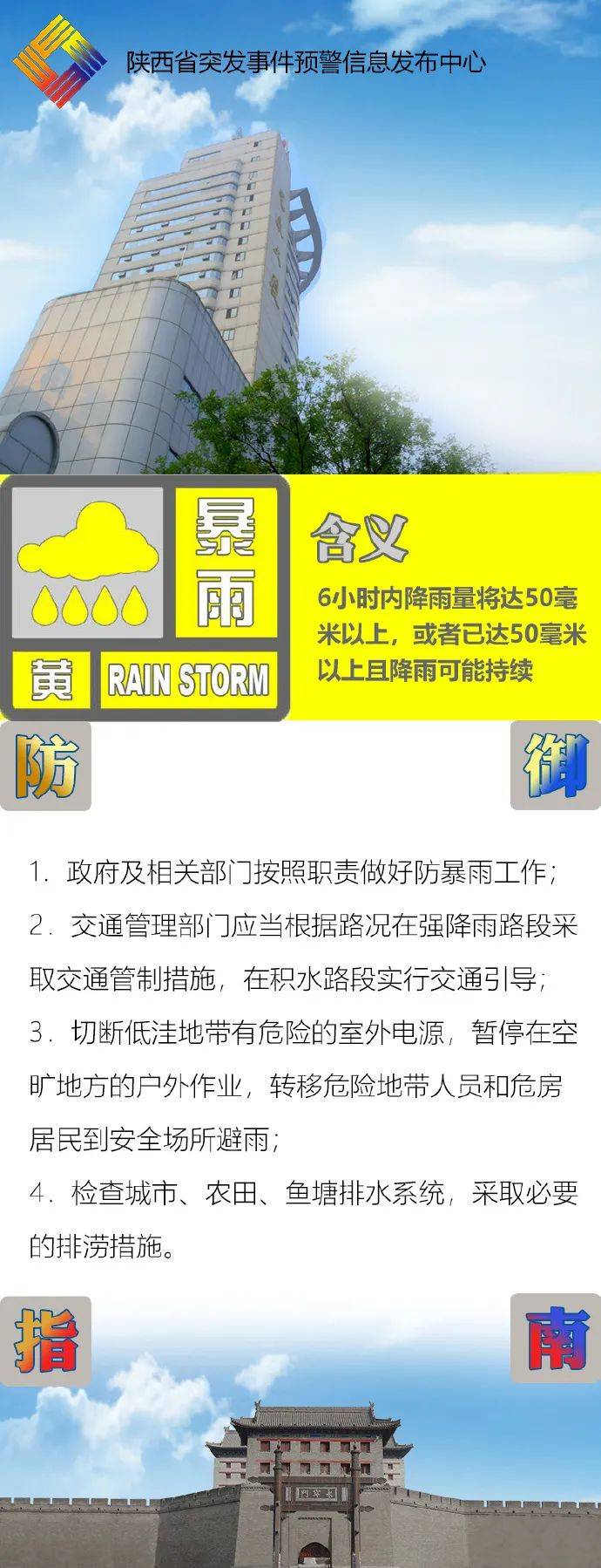 西安最新发布！这些地方有短时暴雨！插图