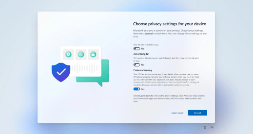 微软推出全新功能：Windows 11 Build 25915预览版现存在感测特性_用户_隐私_设备