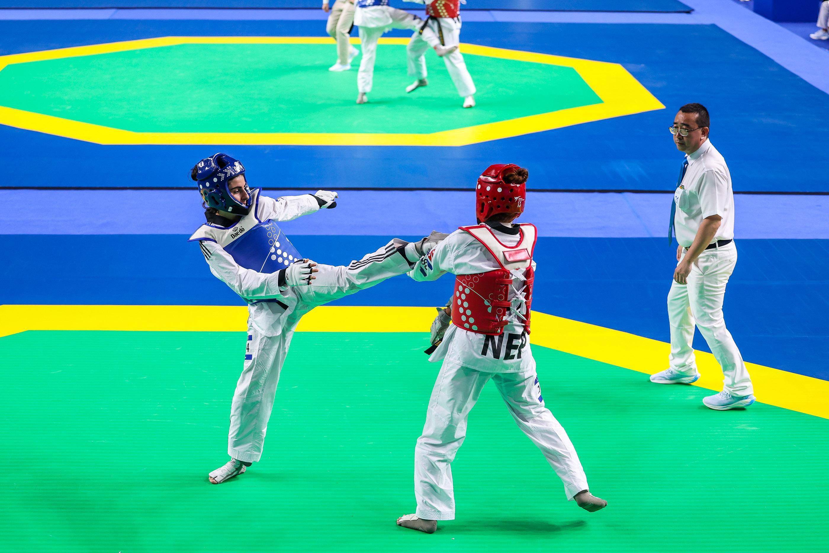 富有感染力的吼叫,跃身飞踢,注重礼仪……使跆拳道成为格斗类运动中极