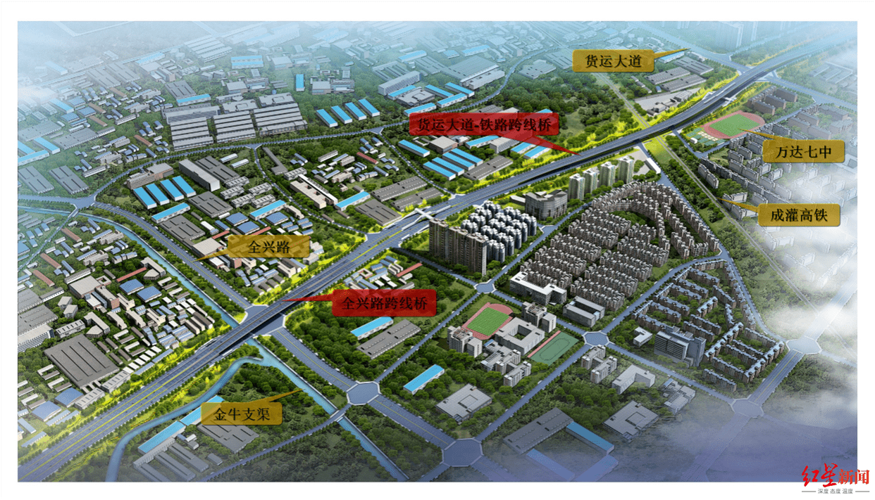 成都沙西线(西华大道)改造完成后交通组织有这些变化_全兴路_片区