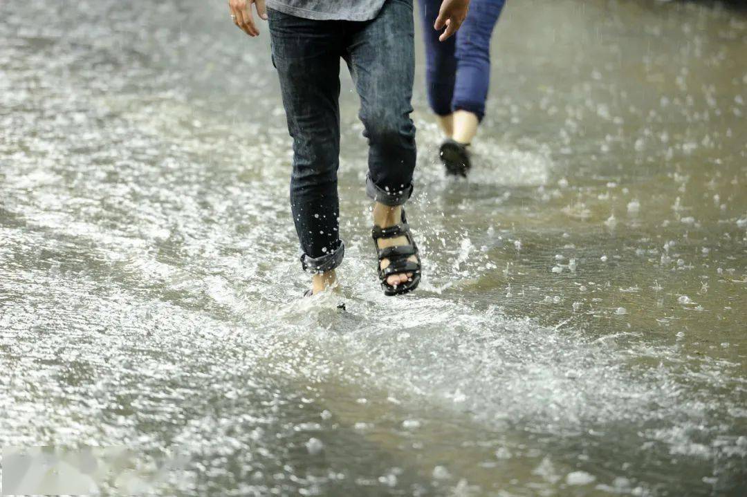 这看似稀松平常的行为,殊不知,小朋友们也会在雨后踩水玩.