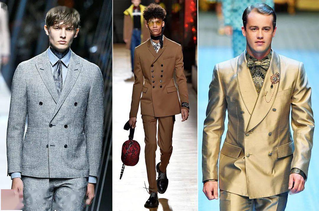 两款男士双排扣西服的制版图_款式_设计_扣子