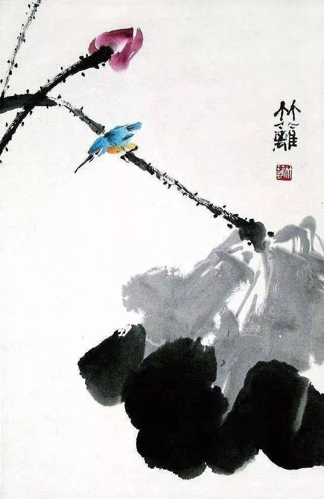 孙竹篱画荷，“诗书画一体，这才是中国画的特色”。_手机搜狐网