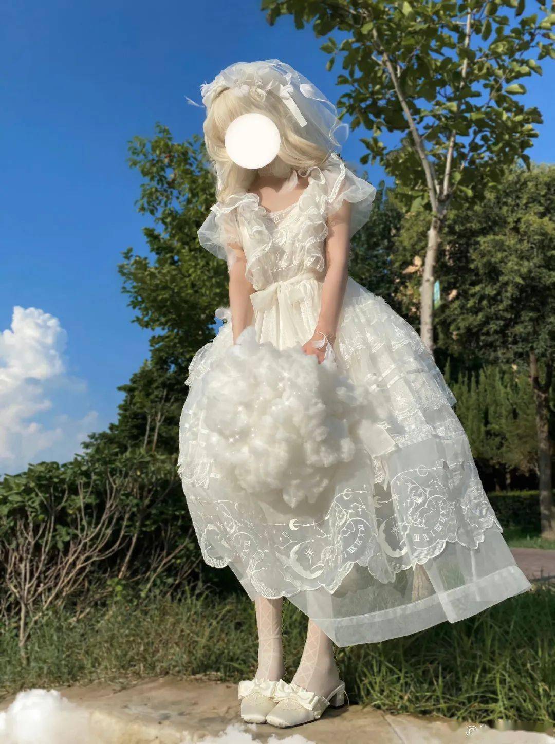 白色系lolita | 花嫁,小礼服,仙女裙…坠入纯白梦境_by_状态_少女