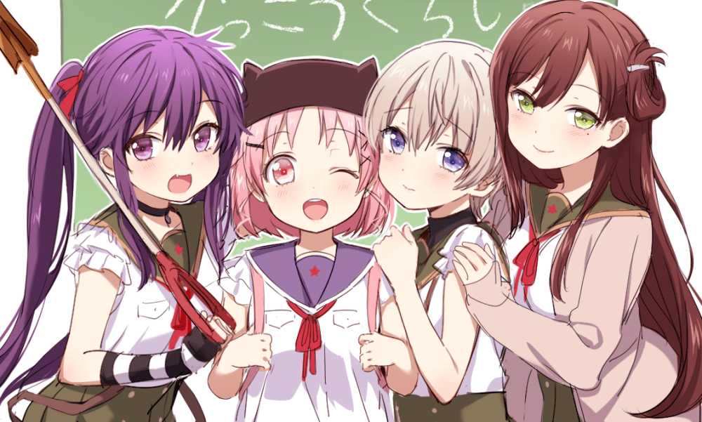 壁纸|《学园孤岛》疯一样的学园!_黑暗_画风_萌系