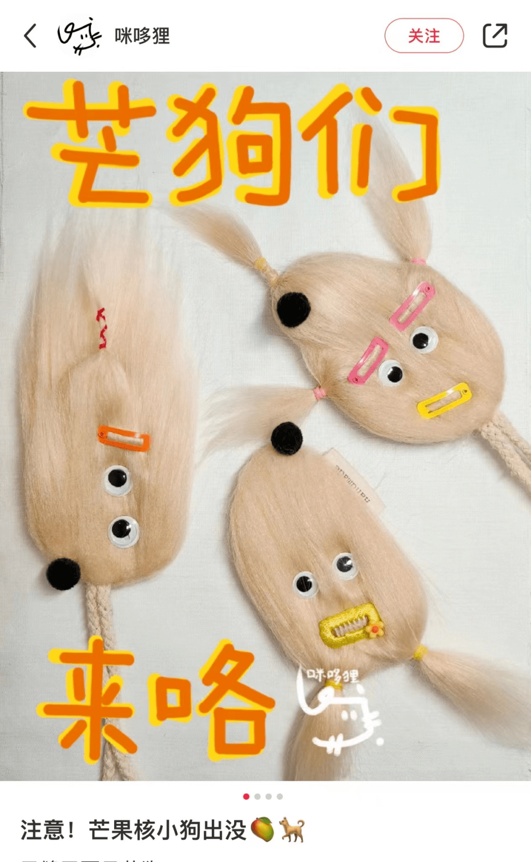 有的甚至会把芒狗带出去遛弯~图片来源:小红书 @睡睡和跑跑不少围观的