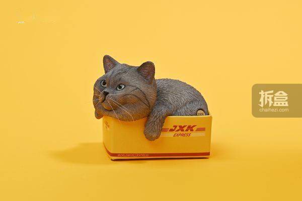 0 网红可爱橘猫懒猫宠物摆件手办_出货_官方_纸盒