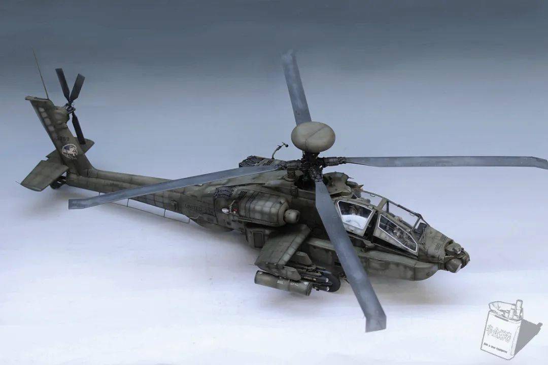 1/35的ah64d长弓阿帕奇,好像也是有不少人做出来了._作品_模型_武装直