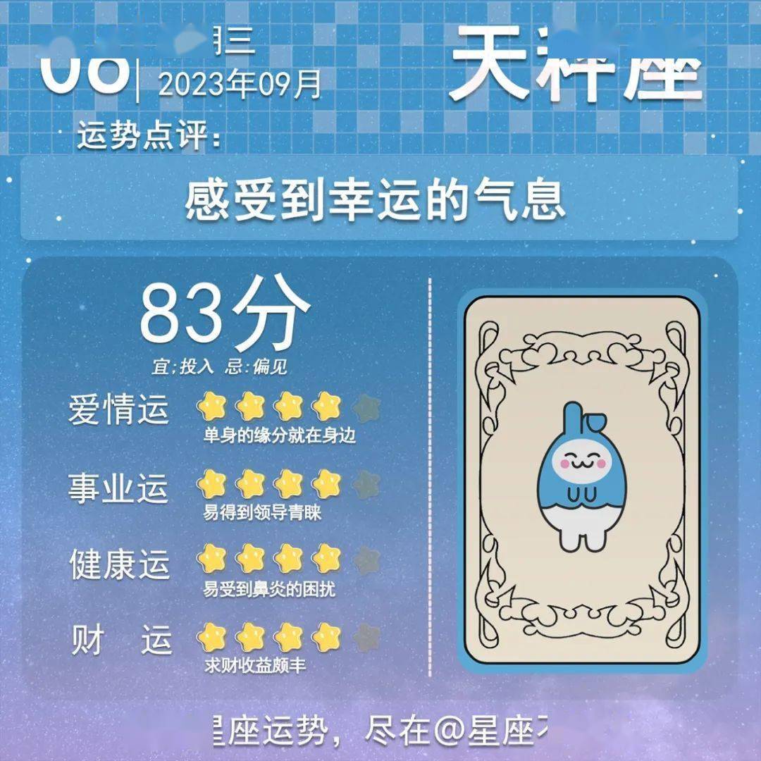 2023年9月06日星座运势