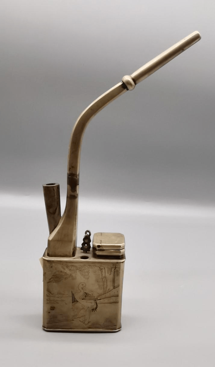 0cm 宽:6.8cm】【铜水烟瓶(清)】【高:30.0cm 宽:7.