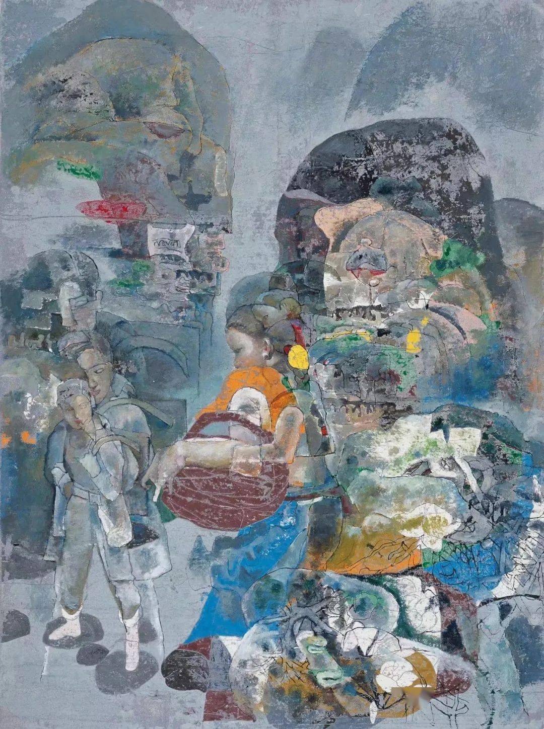 著名画家石虎先生逝世,享年81岁_cm_纸本_作品