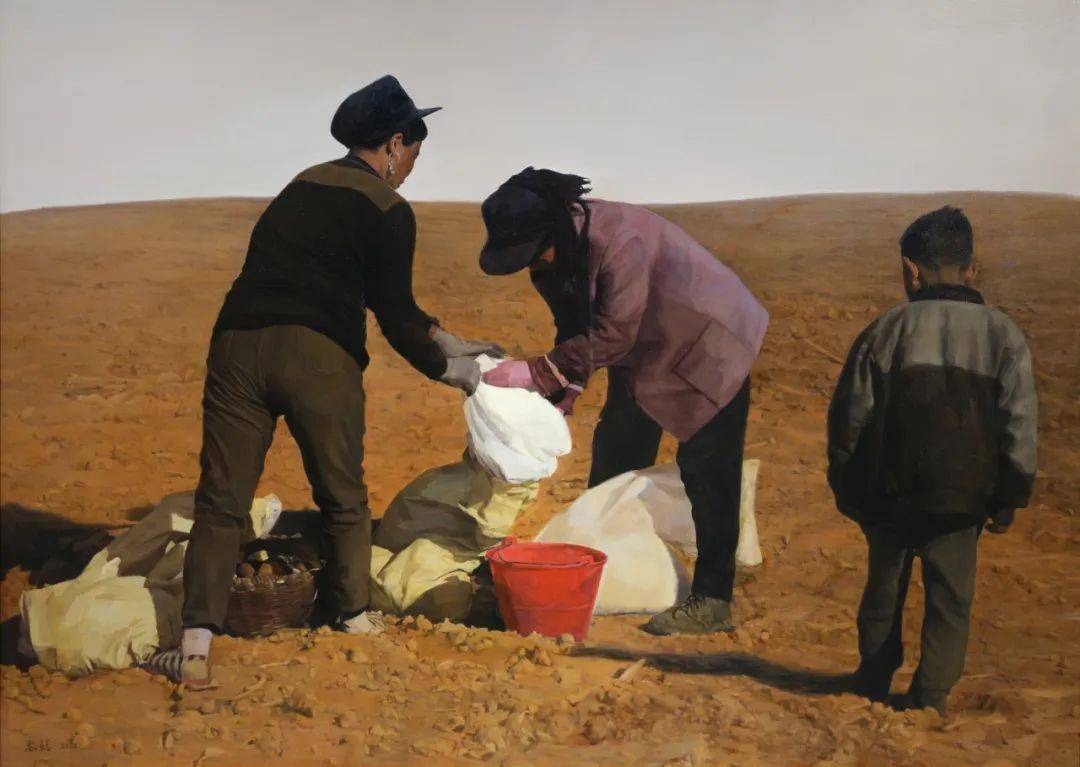 油画 40cm×40cm沈利忠(浙江)《湖上人》油画 150cm×150cm沈若(辽宁)