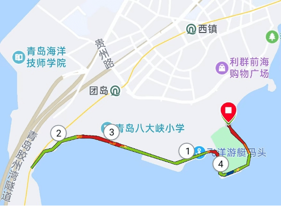 青岛八大峡广场位置图片