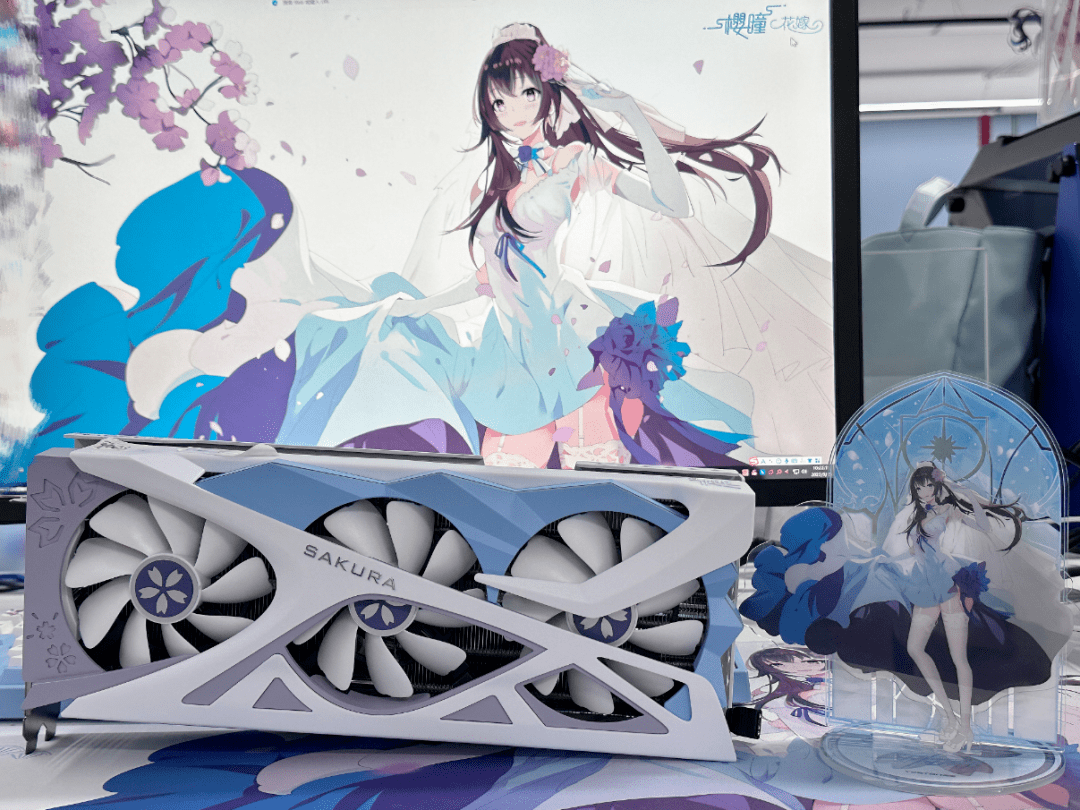 新品鉴赏 | 实拍盈通 amd rx7700xt-12g d6 樱瞳花嫁