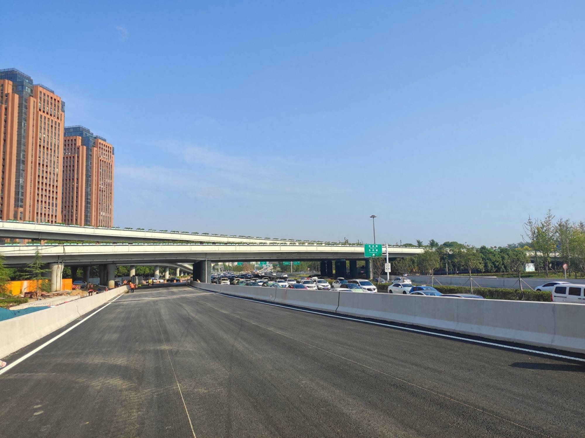 郑州中州大道黄河路立交一匝道恢复通车_金水路_改造_桥梁