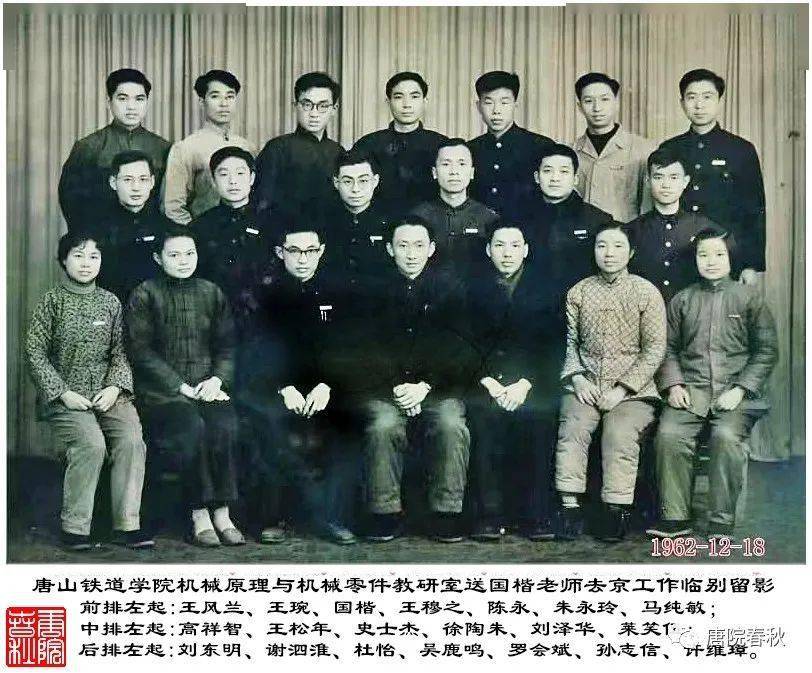 唐山铁道学院时期教师群英图_唐院_永久_影集