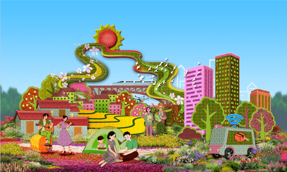 国庆花坛设计平面图图片