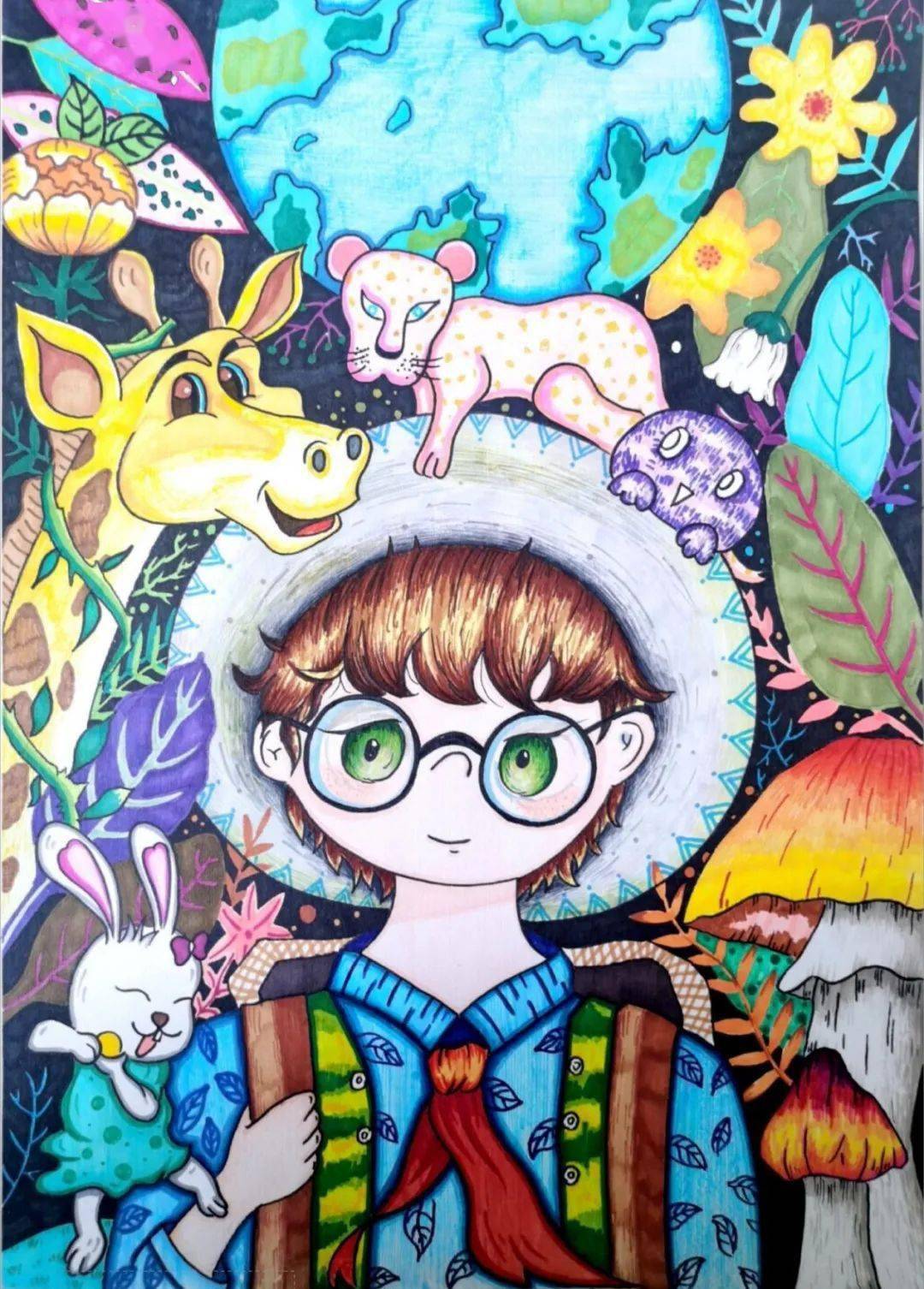 小学作品名称:《强国少年》作者姓名:丁柯涵指导教师:米俊南学校名称