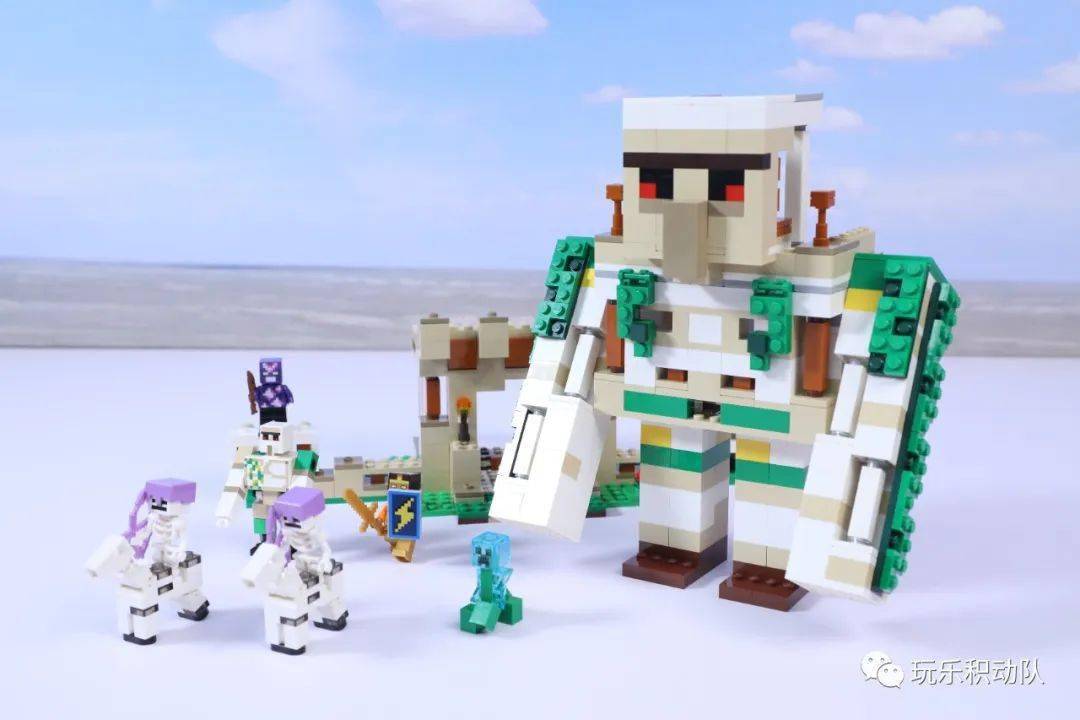 乐高我的世界 21250 铁傀儡堡垒 开箱_塔楼_巨人_骑士