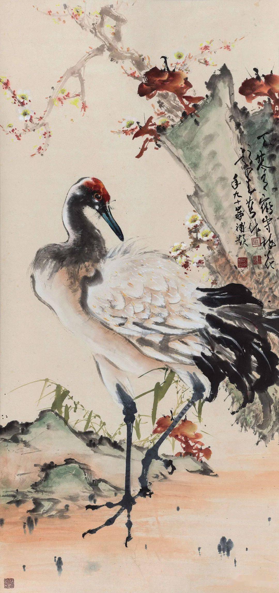 赵少昂画小鸟,跃然纸上_作品_国画_花鸟