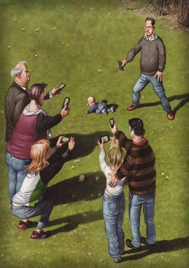 13幅刺骨讽刺插画,暴露现代社会的虚伪价值观!_全球_科技_剥削者