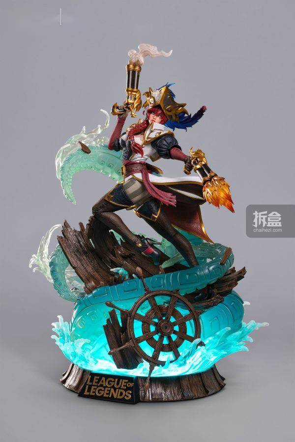 开天工作室 英雄联盟 厄运小姐女船长皮肤1/4全身雕像_预售_官方_产品