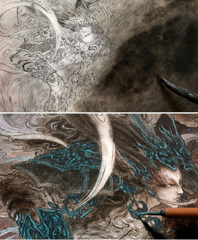 90后插画师,爆改山海经,笔下妖魔个个都美成了天仙,看完我每幅都! 想!