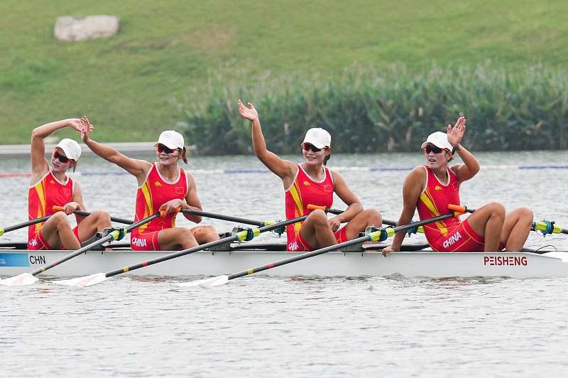 亚运英雄|所有努力都是值得的 中国女子四人双桨实现金牌"全满贯"