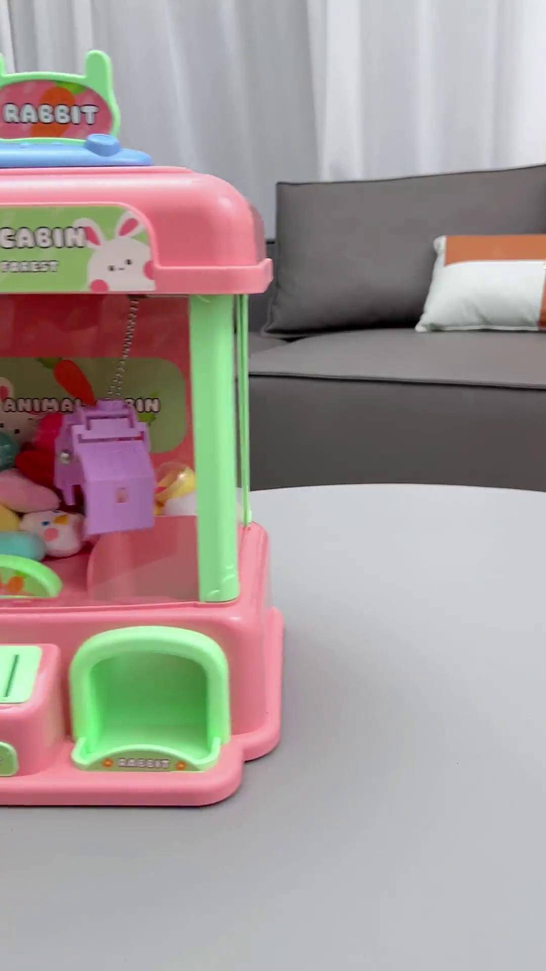 儿童玩具抓娃娃机迷你抓娃娃机 儿童玩具 自己玩的不亦乐乎