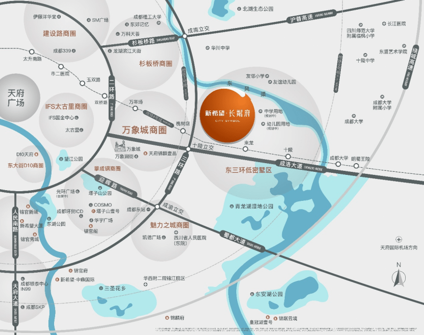 新希望成都东三环战略作品亮相，长粼府赋新成都府院_主城_城市_地产