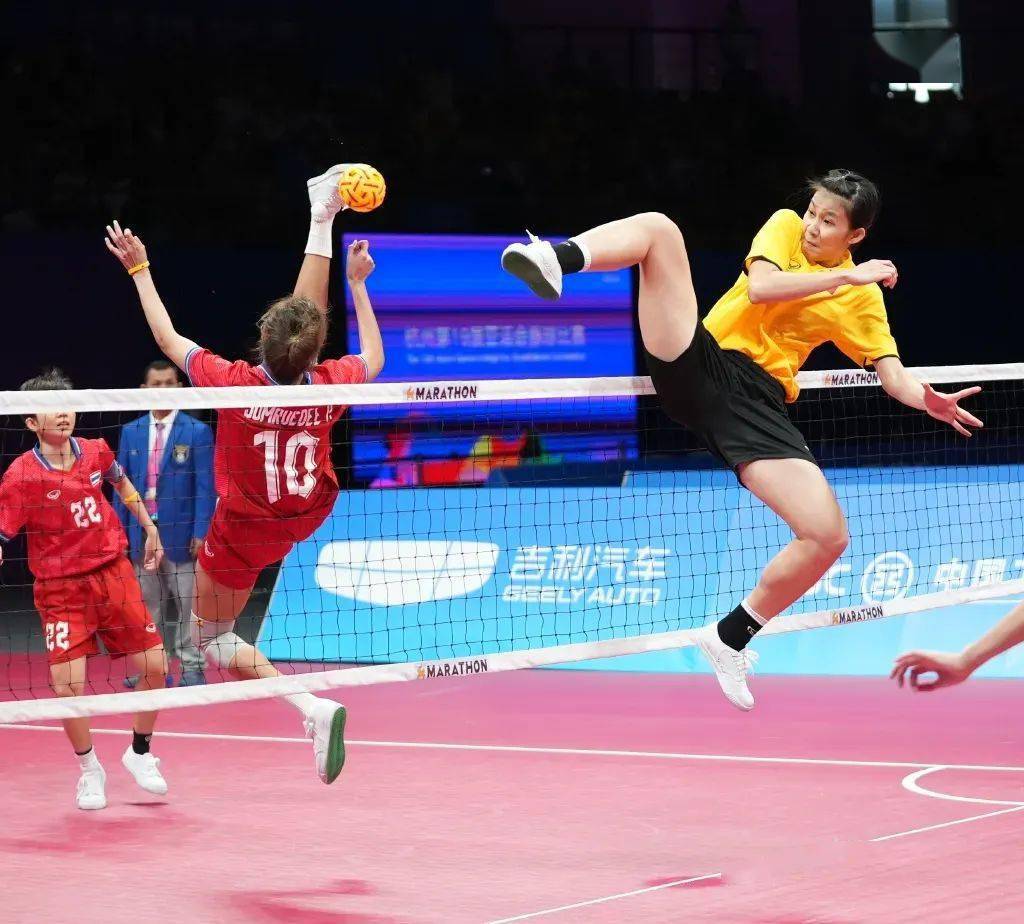 杭州亚运会藤球项目完赛 六枚金牌各有所属_泰国队_比赛_男子