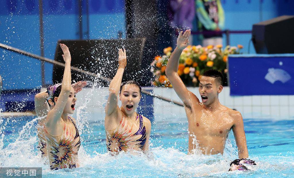 石浩玙,亚运会历史上第一位拿下花样游泳金牌的男人_中国_项目_比赛