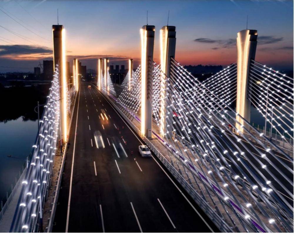 增城东门桥夜景图图片