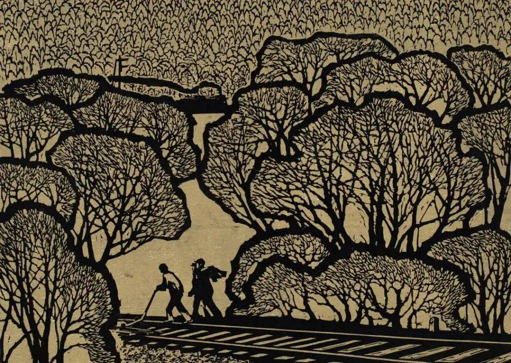 静候冬日来 | 跟随黑龙江省美术馆馆藏作品线上展感受霜降_版画_油画