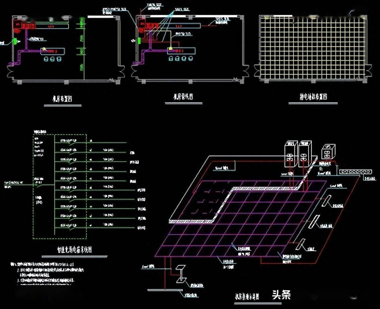 免费赠送弱电系统安装大样图,cad格式,通用型