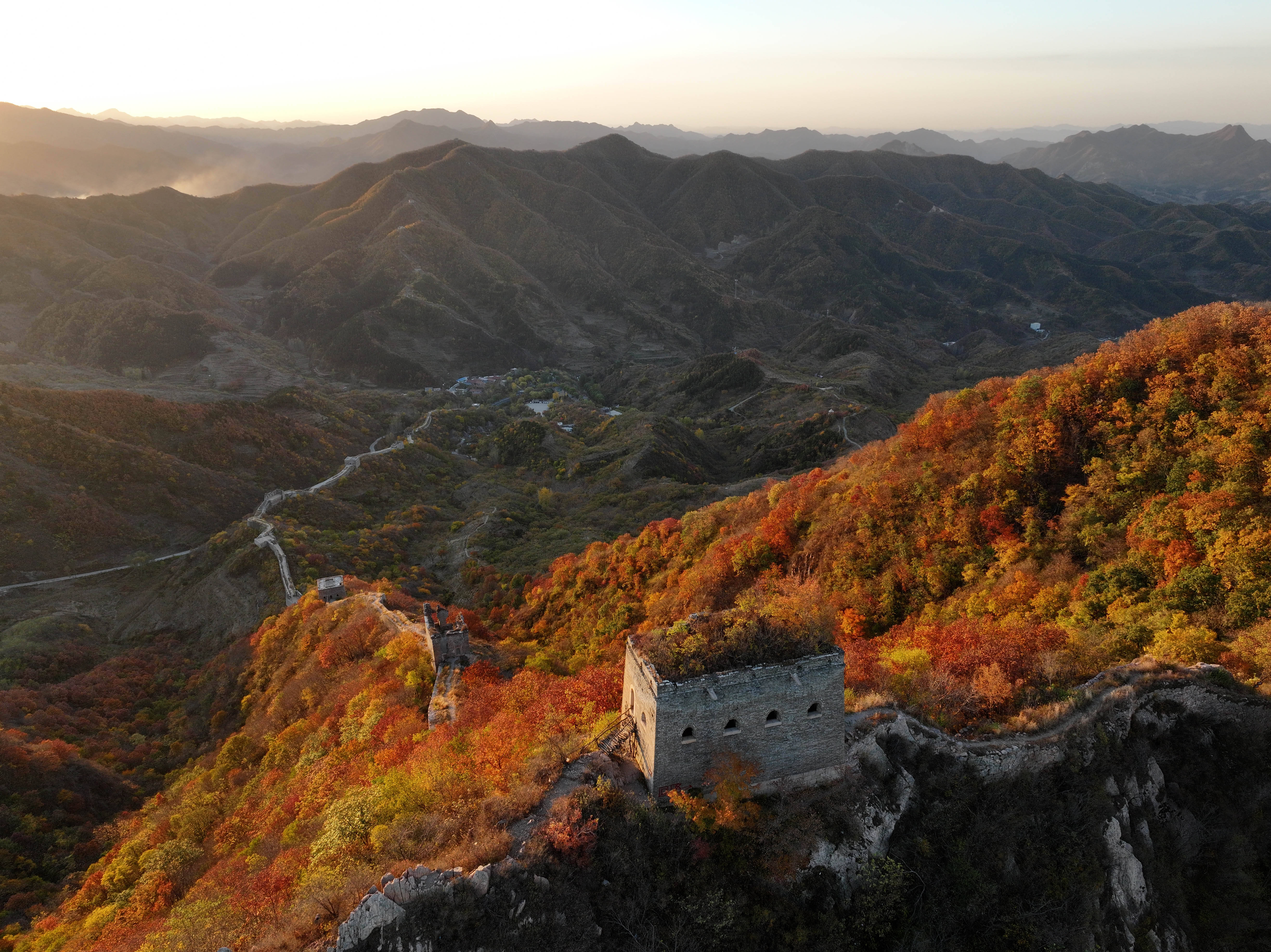 长城秋景图片