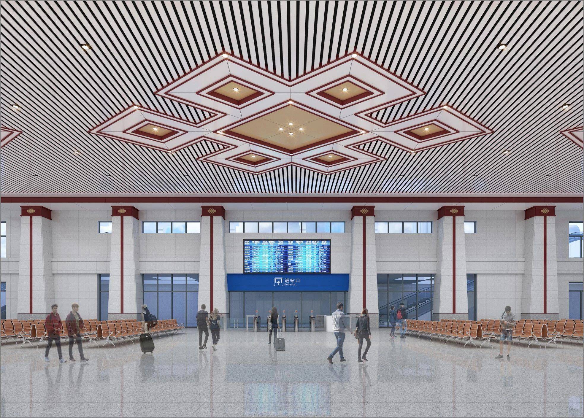 这条"黄金通道"上的4座新建车站 效果图来了→_天祝_建筑_站房