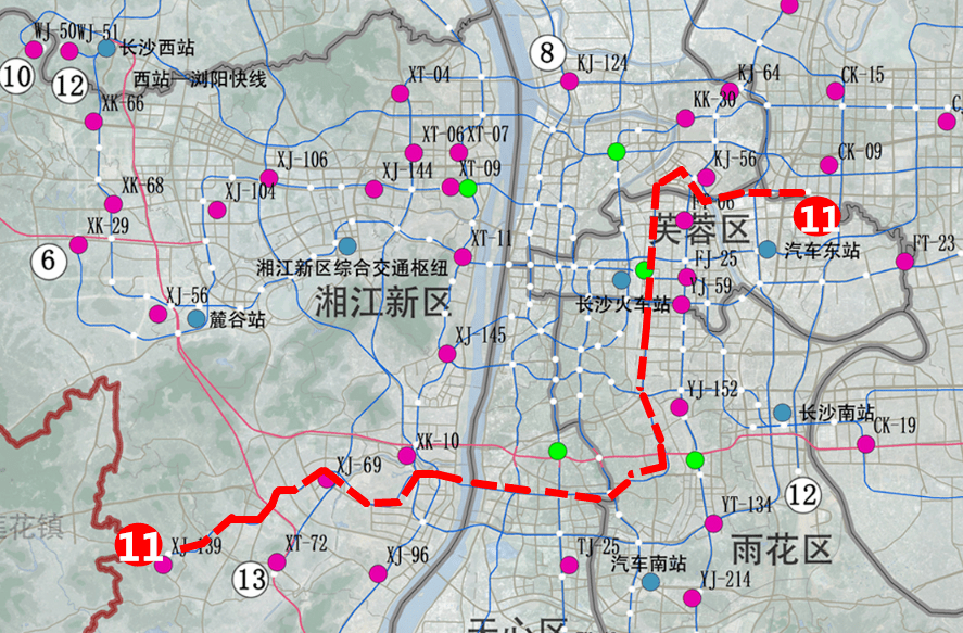 长沙地铁1号线北延线一期新进展!全线正线贯通!