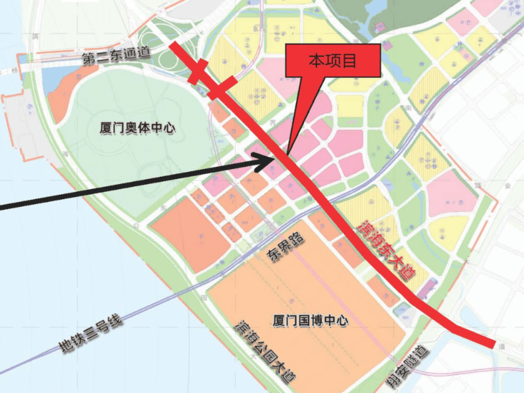 东大道改造工程下穿隧道滨海东大道是厦门快速路系统的重要组成部分