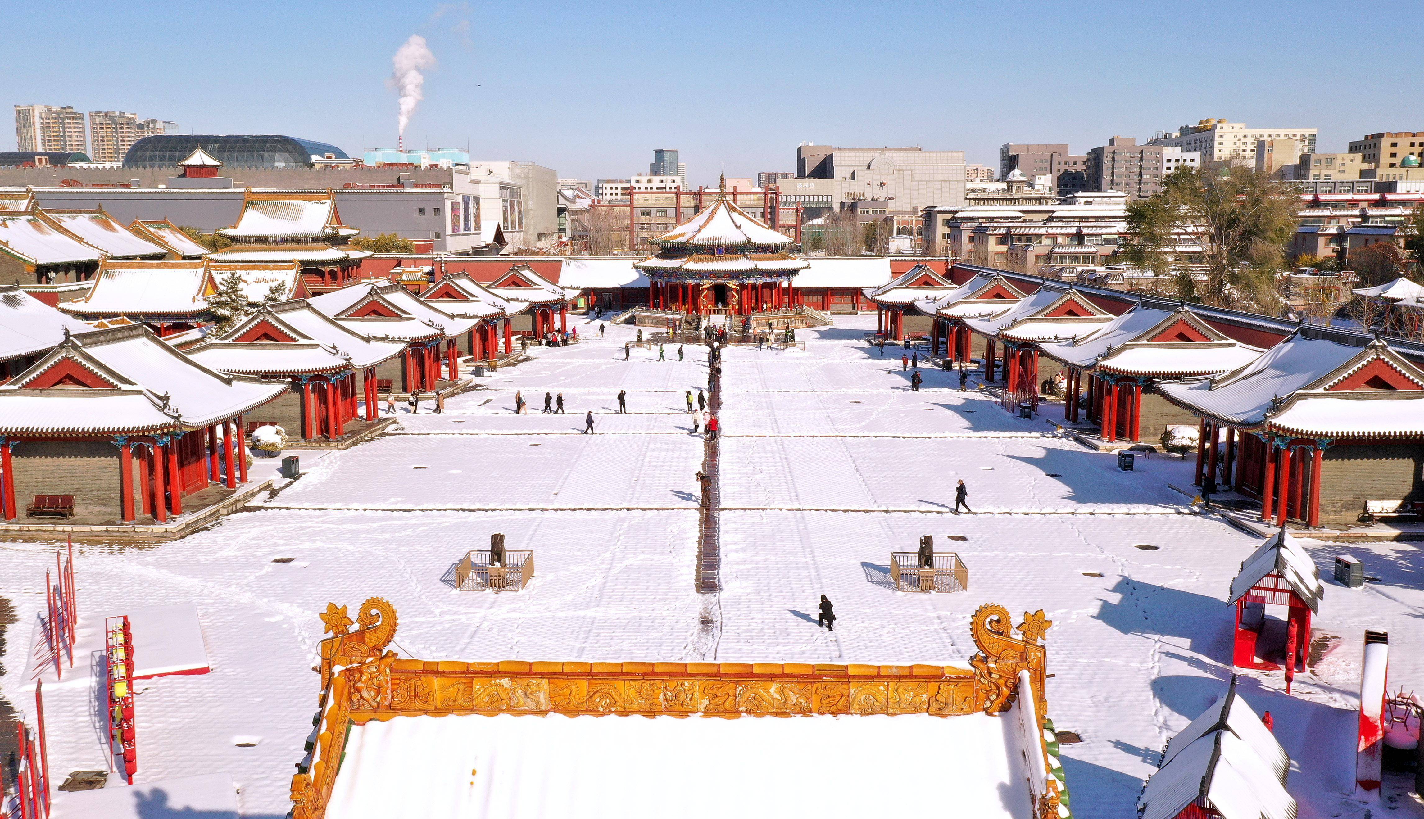 新华社记者 姚剑锋 摄这是11月6日拍摄的沈阳故宫雪景