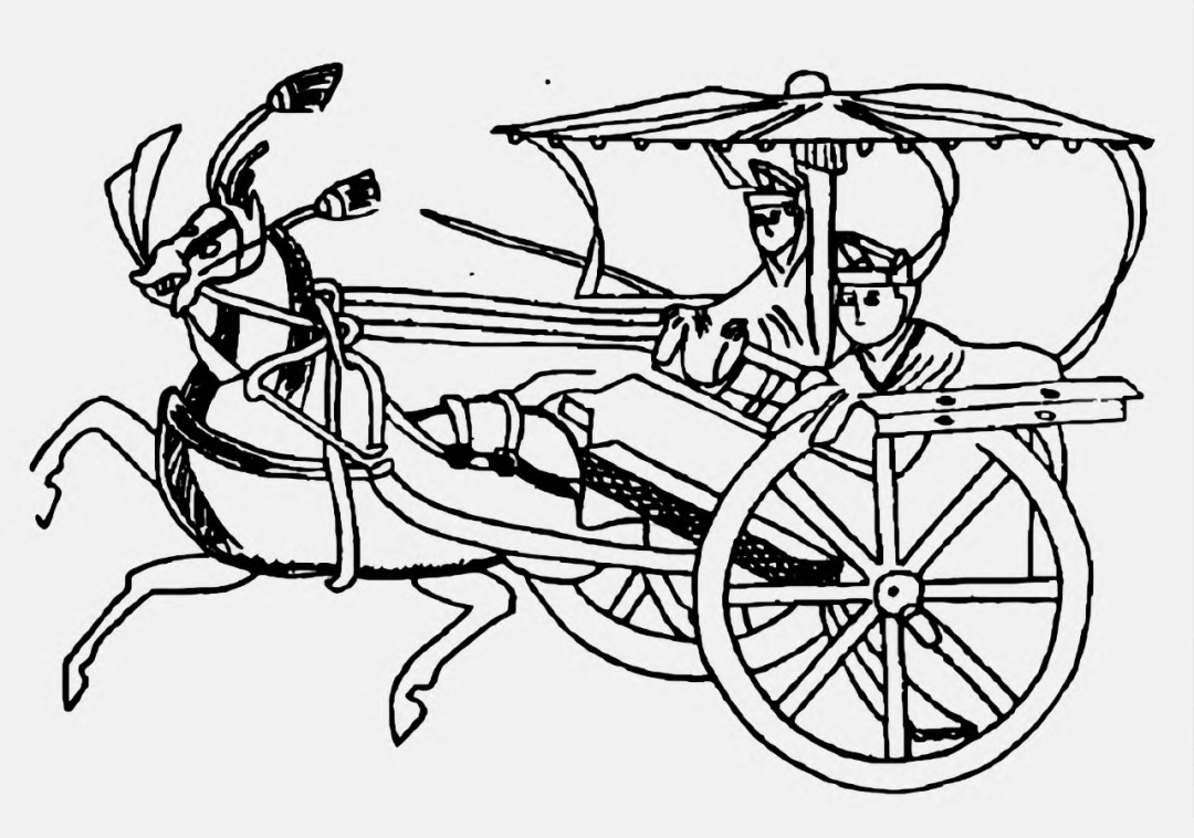 古代马车画画图片