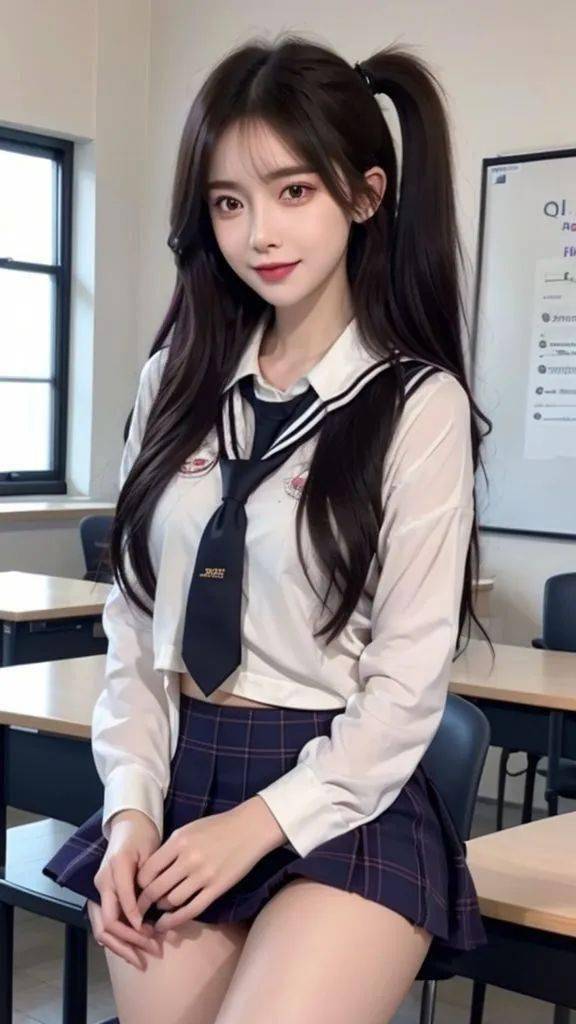 校园里的靓丽女孩