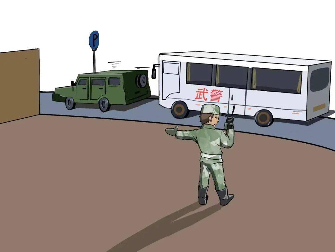 了一组安全行车漫画小贴士武警湖南总队某部官兵部队安全工作意义重