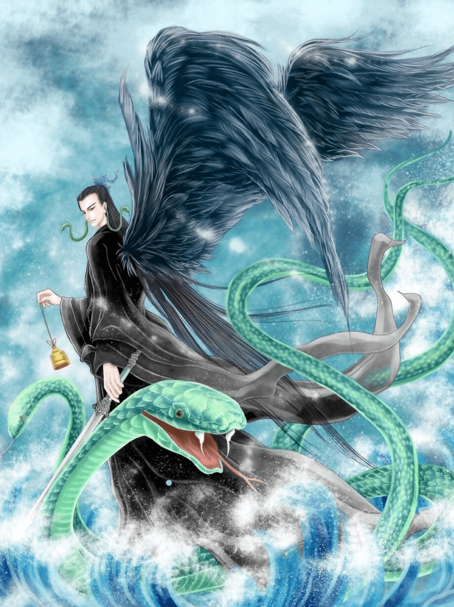 所以玄冥身兼水神,北方神和冬神北方在五行中属水这里的黄帝之孙禺京