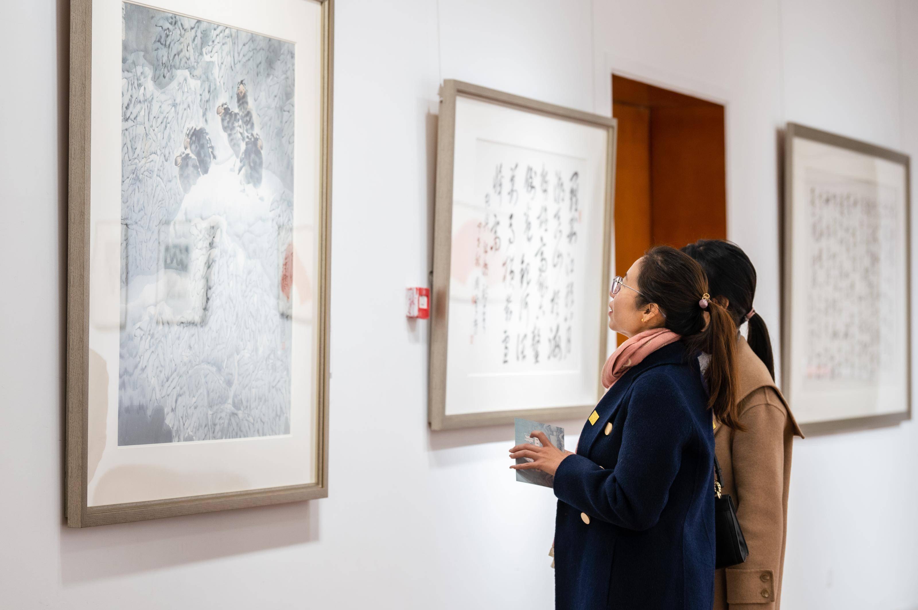 余魁君,周云芳近百件书画作品亮相炎黄艺术馆_展览_书法_冰天雪地