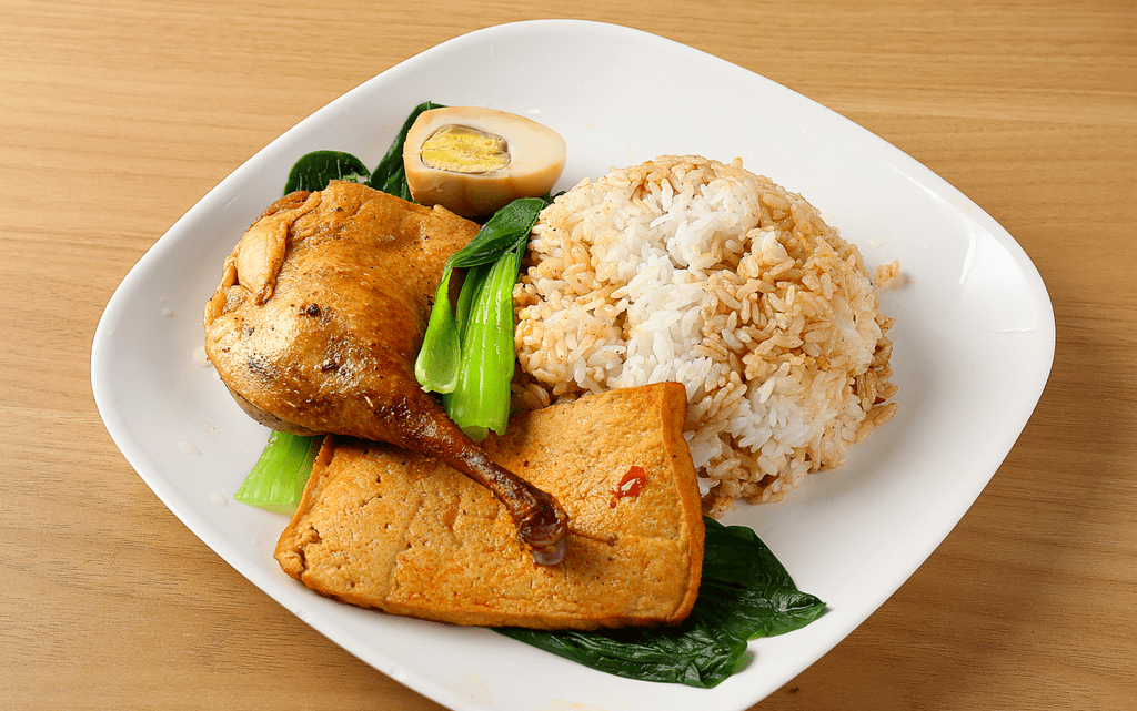 其他卤鸭腿套饭辣子鸡丁炒饭芽菜肉沫面周四食谱午餐午餐自选粉蒸肉