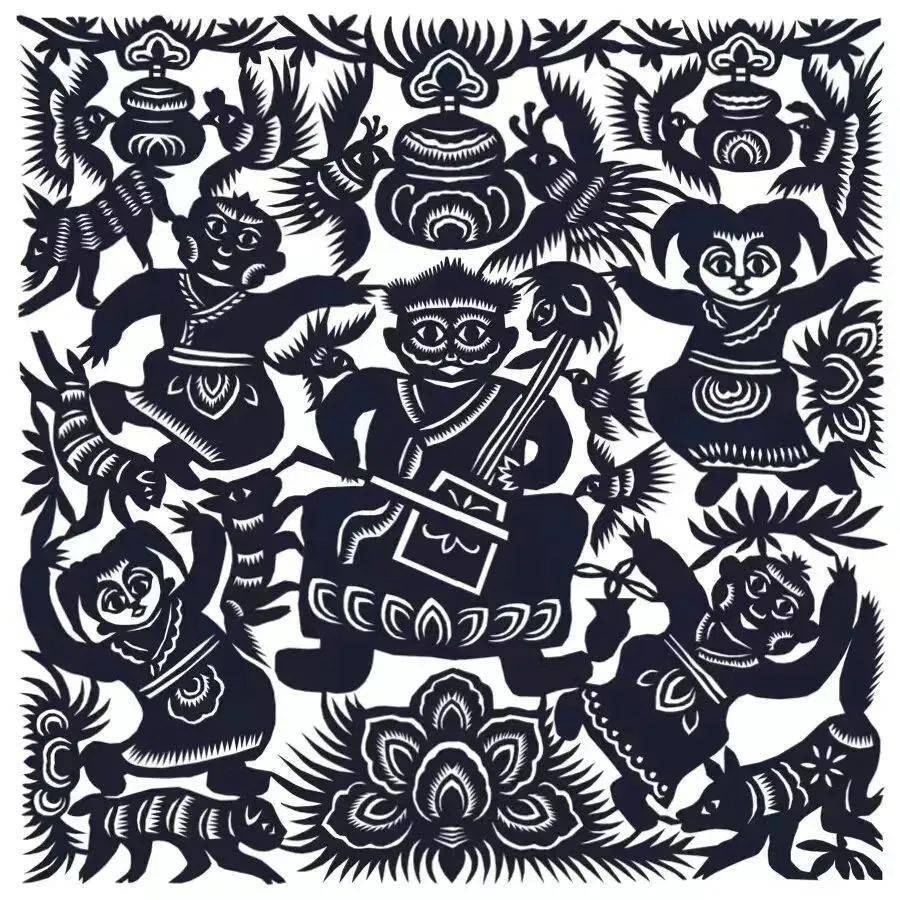 少数民族非遗文化——蒙古族剪纸_生活_人民_艺术