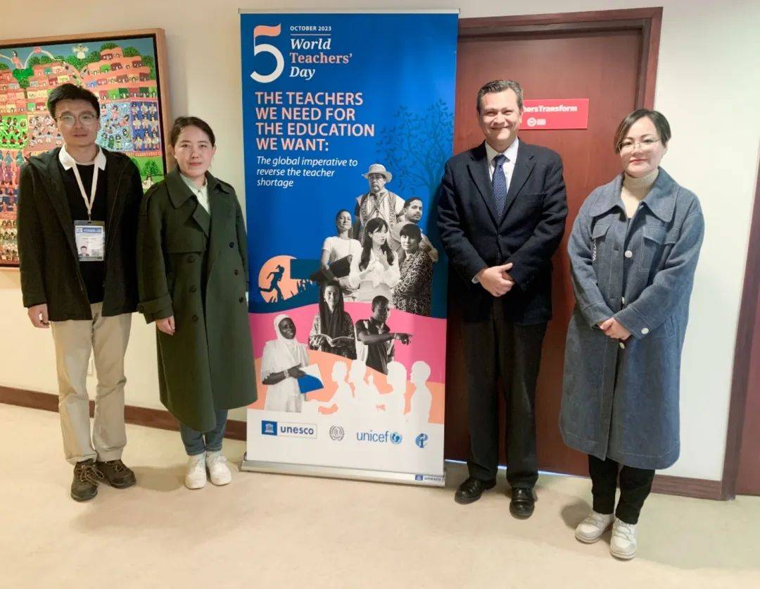 巴黎当地时间2023年11月10日,中心代表团卞翠副教授,宋佳副教授,张华