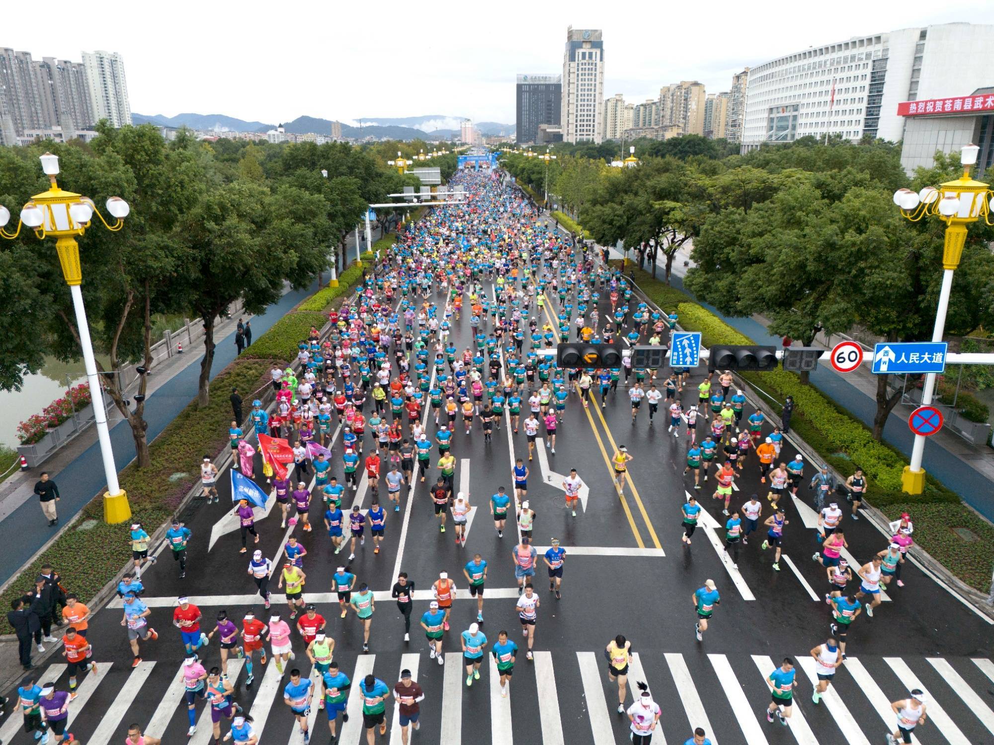 温州苍南:山海苍南奔赴远方 海西半程马拉松开跑_比赛_赛事_参赛选手